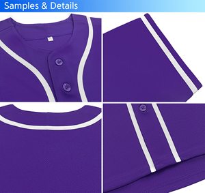 Maillot de baseball bleu clair personnalisé à manches courtes, nom et numéro imprimés par transfert thermique au dos, unisexe, adulte, 100% polyester - Product Image 6