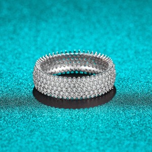 High Brilliance Moissanite Diamond <b>Ring</b> For Women Wedding Engagement Fashion Jewelry Available For Sale - Product Image 6