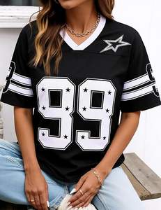 Camisetas de Fútbol Americano Personalizadas OEM ODM, Camisetas de Práctica de Fútbol Americano en Blanco al por Mayor - Product Image 5