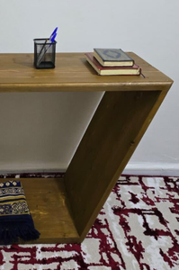 โต๊ะคอนโซลสไตล์ยุโรปแบบโบราณ โต๊ะทางเข้าทำจากไม้ โต๊ะทางเดิน ออกแบบสำหรับเฟอร์นิเจอร์บ้านสไตล์ฝรั่งเศส - Product Image 6