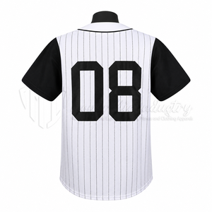 Camiseta de Béisbol Clásica Personalizable con Botones, Uniforme de Equipo, Camiseta Deportiva de Poliéster Premium, OEM ODM al por Mayor - Product Image 2