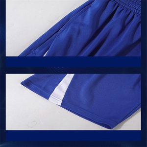 Ensemble t-shirt et short pour homme, gris et noir, col rond, style sportif, séchage rapide, vêtements de sport d'été - Product Image 6