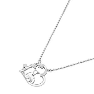 Colgante de Lujo con Corazón de Ciervo y Moissanita, Plata de Ley 925, Amuleto de Animal con Circonitas, Joyería para Mujer, Regalo de Aniversario - Product Image 3