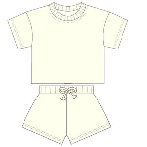 Conjuntos de Ropa de Verano al por Mayor para Niños y Niñas, Camiseta Informal de Uso Diario, 2 Piezas - Product Image 4