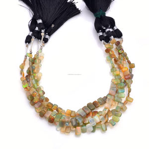 100% perles de pierres précieuses de qualité opale éthiopienne naturelle forme de coussin 5x4 MM à 9x6 MM taille lisse pierre de naissance d'octobre pour bijoux - Product Image 4