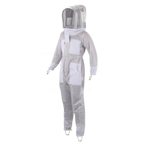 New Arrival 2026 Professional Full Body Beekeeping <b>Suit</b> 3-Layer Mesh Ventilated with Fencing Veil Gloves 8 Pockets Double Zipper - Product Image 5