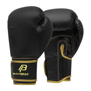Professional Custom PU Leather Boxing <b>Gloves</b> Non-Slip <b>Waterproof</b> Hook Loop Closure for Wrist Custom Packaging BULKBEAR - Product Image 1