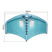 Ailes de surf gonflables 3M 4M 5M 6M pour planche à voile avec fenêtre