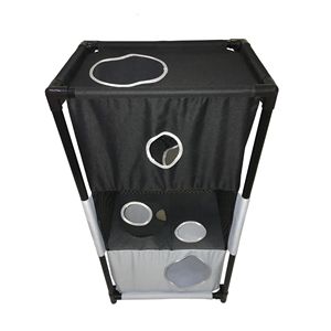 Kitty Square Tiragraffi e Albero per Gatti Morbido Pieghevole, Robusto, per Gioco Attivo, con Percorso a Ostacoli, Cuccia da Viaggio Pieghevole per Animali Domestici - Product Image 3