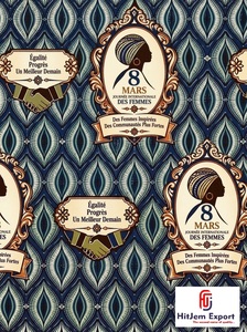 Tela Africana de Alta Calidad con Estampado de Cera, Textil de Algodón Ankara, Día Internacional de la Mujer 8 de Marzo, Fabricante OEM ODM, Venta al Por Mayor - Product Image 3
