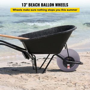 Ruote da spiaggia per carrelli 13 pollici, pneumatici di ricambio in TPU per carrelli da sabbia, kayak, canoe, buggy con pompa ad aria gratuita, 2 pezzi - Product Image 2