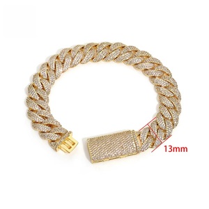 <b>Mens</b> 925 Silver Moissanite Diamond <b>Cuban</b> <b>Link</b> <b>Bracelet</b> Iced Out Pave Chain Luxury Hip Hop Lightweight Jewelry Gift for <b>Men</b> - Product Image 6