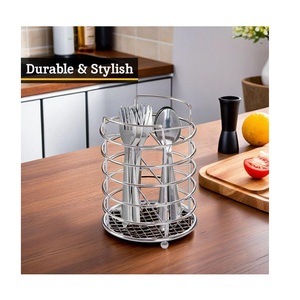 Stainless Steel With multiple two or three compartment spoon holder made of metal stainless steel - Product Image 5