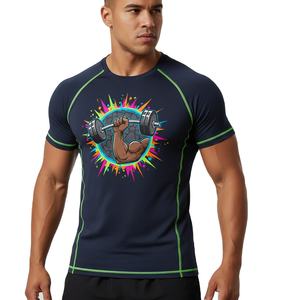 Camisetas de Verano para Hombre, Transpirables, Ligeras, de Tela Suave, Cuello Redondo, Cómodas para Uso Diario y al Aire Libre, Exportación OEM - Product Image 4