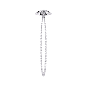 Silver Soccer <b>Ball</b> Diamond <b>Bracelet</b> Round Brilliant Cut Natural Diamond Casual Sporty Unisex Everyday Wear - Product Image 3