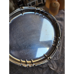 Oval Shaped Stainless Steel Coffee Serving Tray Classic Indian Metal Serving Platters <b>Large</b> Size with Custom size Silver Color - Product Image 4