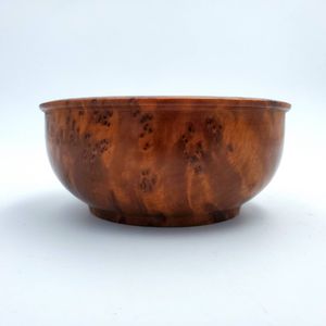 Bol de service en bois, base en bois, couleur naturelle, pour fruits, aliments, nouilles, bol à mélanger - Product Image 4