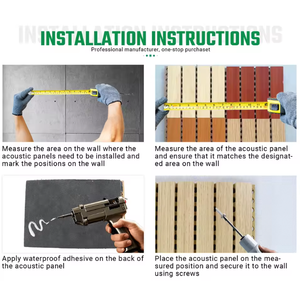 Panel Acústico Curvo de Diseño Moderno de 1220*2420 mm, Panel Insonorizante de Fibra de Poliéster de 21 mm, Aislamiento de Madera Maciza para el Hogar, Oficina, Dormitorio - Product Image 5