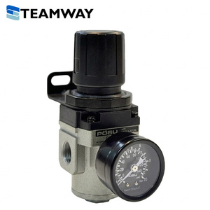 PR3000-03ควบคุมความดันอากาศ teamway posu-วาล์วควบคุมนิวเมติกส์ความแม่นยำพร้อมมาตรวัดความดัน - Product Image 1