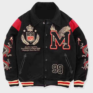 Veste bomber unisexe de luxe VITHAS INDUSTRY, style baseball, toile, hiver, hip hop, streetwear, style universitaire, tendance - Product Image 5