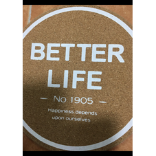 Pavimenti in sughero personalizzato con Logo da 19cm per tavolo da cucina facile da pulire e proteggere i mobili dal calore - Product Image 1