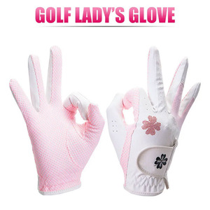 Gants de golf en cuir Pu de qualité supérieure pour femmes, paire pour main gauche et droite, conception respirante, antidérapants en silicone, gants de sport pour le golf - Product Image 4