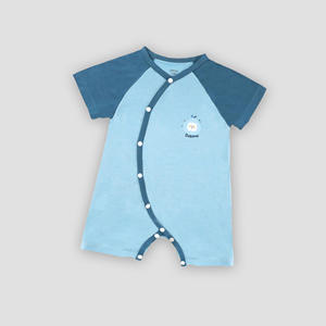 Lindo Body de Bebé con Dibujos Animados, Cierre Lateral, Manga Corta, 95% Bambú, 5% Elastano, Tejido de Punto, para Todas las Temporadas - Product Image 2