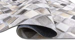 Alfombra de cuero moderna hecha a mano con patrón de caja de rayas abstractas, alfombra gruesa de onda persa para sala de oración o dormitorio - Product Image 3