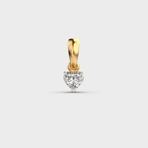 Colgante de boda con diamante moissanita talla corazón, joyería romántica, regalo de aniversario para el amor, colgante para uso diario, colgante para mujer - Product Image 1