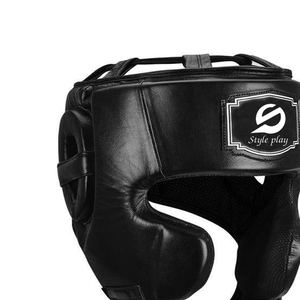 Protector de Cabeza de Boxeo de Cuero Ecológico Transpirable de Alta Calidad Hecho a Medida - Protector de Cabeza de Boxeo Ligero para Entrenamiento - Product Image 3