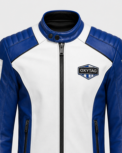 High Quality Custom Men's Genuine Leather <b>Racer</b> Motorcycle <b>Jacket</b> Windproof Flame-Retardant CE Protection Outdoor Fashion - Product Image 6