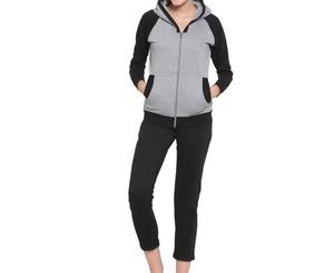 Ensemble deux pièces graphique pour femme, coton épais, logo personnalisé, streetwear, faible MOQ, prix usine pour les acheteurs américains - Product Image 6