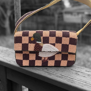Sac à bandoulière de luxe fait main, écologique, brodé de perles, avec fermeture à bouton, sac à main personnalisé - Product Image 4