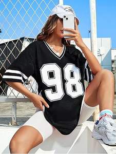 Camisetas de Fútbol Blancas al por Mayor de Alta Calidad para Hombre, Camiseta Deportiva de Malla de Poliéster Lisa - Product Image 5