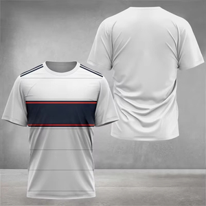 เสื้อยืดกีฬาฤดูร้อนปี 2026 สำหรับผู้ชาย แฟชั่นทันสมัย สตรีทแวร์ พิมพ์ลาย 3 มิติ เสื้อยืดฟิตเนส ทรงหลวม ยืดหยุ่น สวมใส่สบาย - Product Image 2