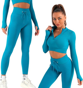 Conjuntos Deportivos Personalizados para Mujer, Ropa Deportiva sin Costuras, Conjuntos de Ropa para Chicas, Conjuntos de Gimnasio y Fitness, Conjuntos de Yoga para Mujer - Product Image 3