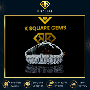 Leader dans la fourniture de montres de luxe à mouvement quartz analogique automatique VVS de qualité supérieure, nouveau design, bracelet en silicone, en vente - Product Image 5