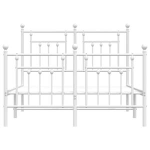 Cadre de lit double en acier thermolaqué blanc – Catégorie de produits : Lits métalliques - Product Image 6