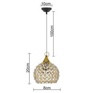 Lámpara Colgante de Cristal Dorado Edison con Acabado en Latón, Ecológica, NUEVO PRODUCTO para Bodas y Fiestas de Lujo - Product Image 5