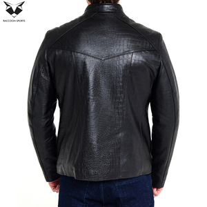 Veste en cuir texturé légère et élégante, sur mesure avec votre propre logo, coupe ajustée, fermeture éclair, idéale pour l'automne et l'hiver - Product Image 4