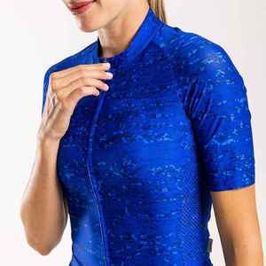 Maillot de cyclisme haute performance pour femmes, ensembles de triathlon, écologiques, logo personnalisé, respirants, réfléchissants, uniforme de vélo - Product Image 4