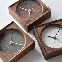 Horloge murale vintage en bois à quartz avec affichage à aiguilles, design Art Déco classique pour mariage et retraite
