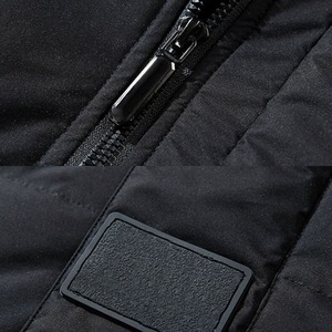 Wisetech Power Custom Men's Winter Waterproof Quick Dry Shiny Quilted Puffer Jacket <b>Windbreaker</b> Padded <b>Black</b> Bubble - Product Image 6