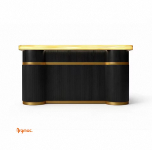 Modern Sierra Luxury Home <b>Bar</b> Counter 8x2ft Stone Countertop Premium <b>Bar</b> Furniture for Living Room Villa Use - Product Image 1