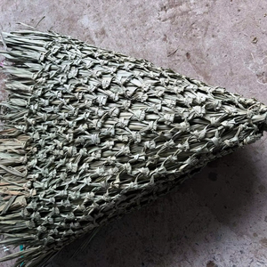 Vietnam Handwoven Palm Leaf Thatched Parasol umbrella Cover 1.6m-2.6m Yellow/Natural Green for Outdoor Tiki Hut outdoor - Product Image 1