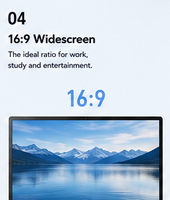 Moniteur portable double écran tactile IPS 1080P de 13 à 17 pouces 60 Hz, extenseur d'écran pour ordinateur portable professionnel LED LCD Type-C P5 15,6 pouces, version améliorée 2026