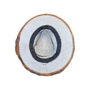 Sombrero de Vaquero de Cuero con Pelaje, Hecho a Mano, de Cuero Genuino, Impermeable, Transpirable, Ajustable, de Ala Ancha, Unisex, para Exteriores, Casual, para las Cuatro Estaciones - Product Image 3