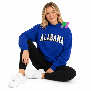 เสื้อสเวตเชิ้ตคอเต่าแบบสั่งทำพิเศษ ปักอักษร Alabama  เสื้อสเวตเชิ้ตคอเต่าคุณภาพสูง ปักลายแบบสั่งทำพิเศษ - Product Image 5