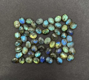 Lote de piedras preciosas sueltas de labradorita natural, corte ovalado briolette, 7-14 mm, para la fabricación de joyas. - Product Image 5