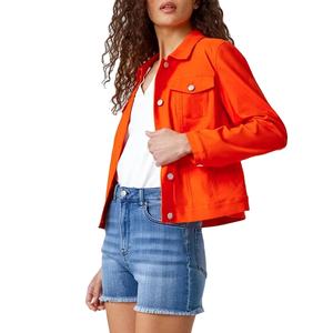 OEM Unisex Denim Jacket Casual Spring Breathable Oversize <b>Button</b> Coat with Front Logo HI 2026 - Product Image 4